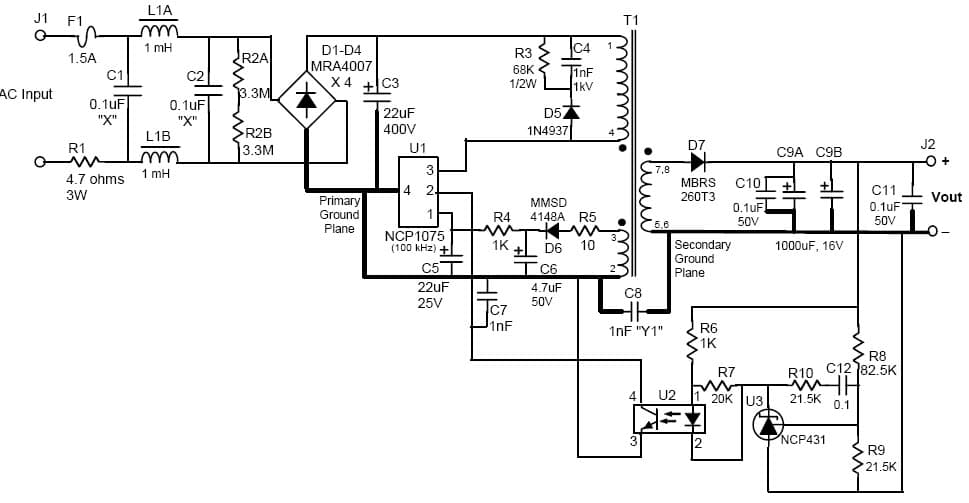 5 to 10W, 12V AC to DC Single Output Power Supply for Smart Electric Meter