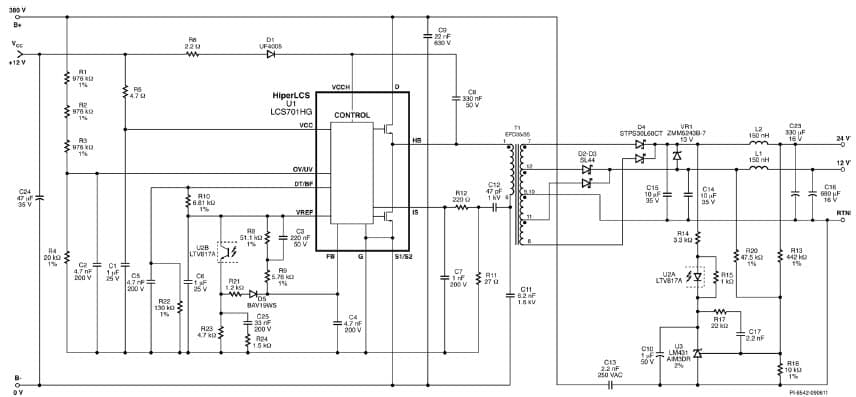 DER-270, 125W LLC DC-DC Resonant Converter Using HiperLCS LCS701HG