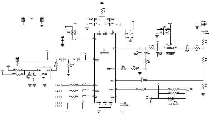 EVAL-ADF4106EBZ1, Evaluation Board for the ADF4106 PLL Clock Generator for PoE Wireless Access Point