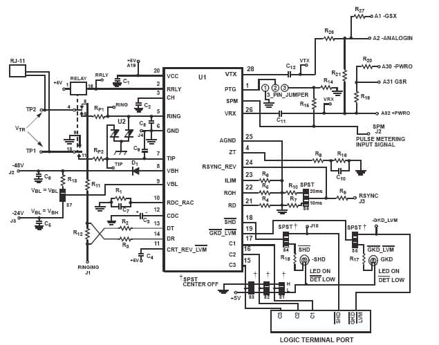 Operation of the UniSLIC14 and TCM38C17 Evaluation Module