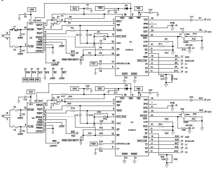 AN9956, Operation of the UniSLIC14 & IDT821068 Evaluation Module