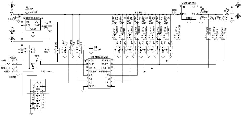 MIC74, I/O Controller for FAN Motor EVM