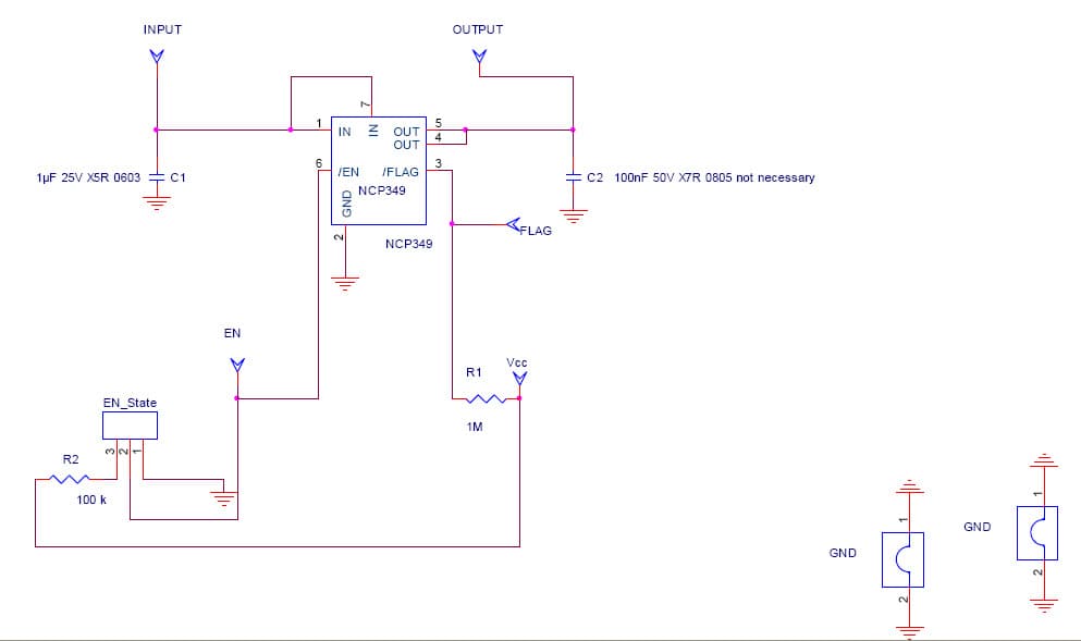 NCP 349, Over Voltage Protection Controller with Internal Low Ron NMOS FETs