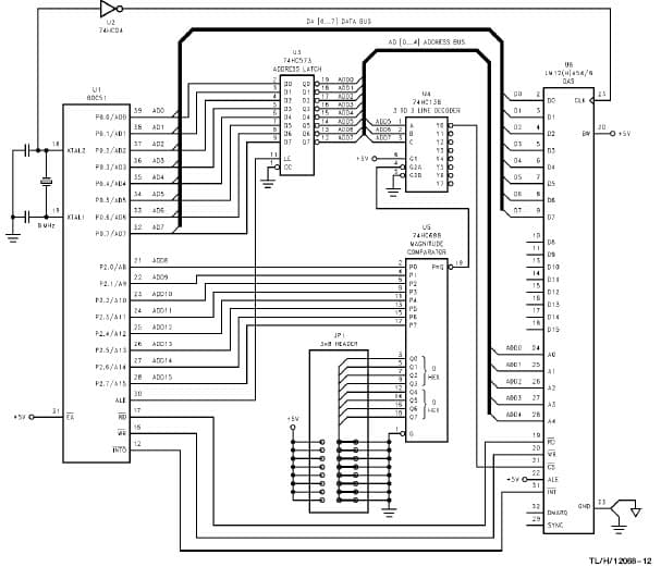 12-Bit ADC Data Acquisition System for Instrumentation