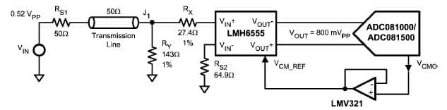 ADC Single Ended To Differential Conversion for Oscilloscope