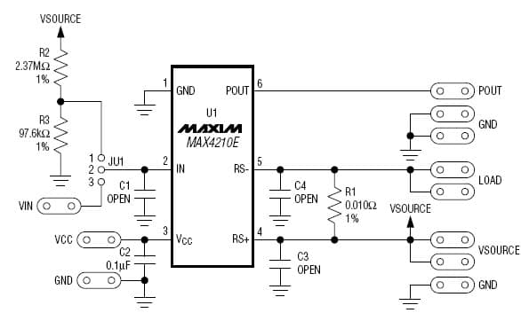 MAX4210EEVKIT, Evaluation Kit for MAX4210 Current Monitor for Measurement Instruments