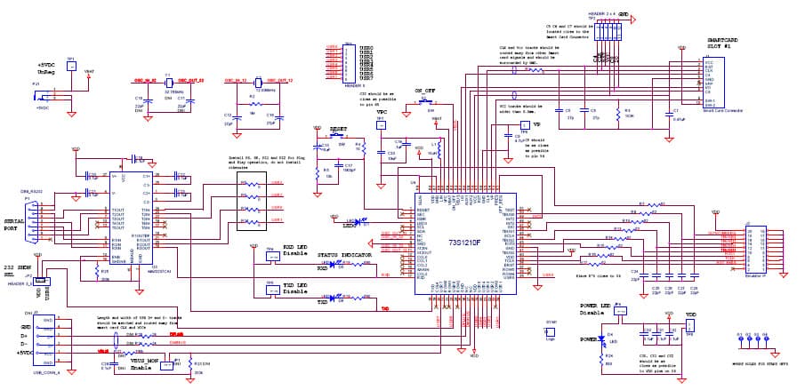 73S1210F-EB-LITE, Evaluation Kit for 73S1210 EEPROM Memory for Point-of-sale Terminals