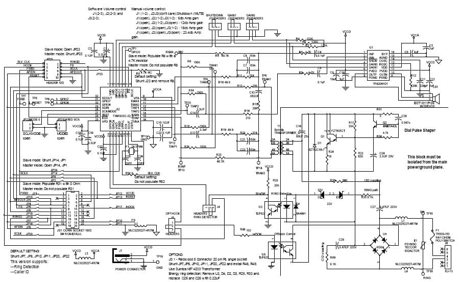 73M1903C-EVM, Evaluation Board for the 73M1903C Modem Analog Front End