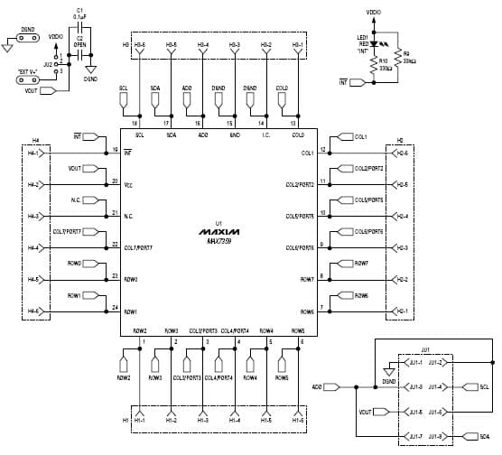 MAX7359EVKIT+, Evaluation Kit for MAX7359 SPI Interface