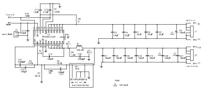 TPS56221EVM-579, 4.5-V to 14-V Input High-Current Synchronous Buck Converter evaluation module