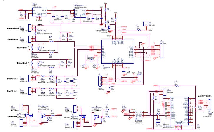 78M6613-SP-1, 78M6613 Split-Phase Evaluation Board