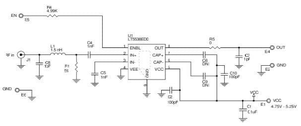 DC1120A, Demo Board Using LT5538IDD, 40MHz to 3.8GHz, 75dB Dynamic Range Log Detector