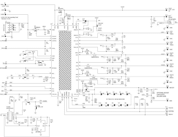 LTC3577EUFF-3 Demo Board, Highly Integrated Portable Navigation PMIC