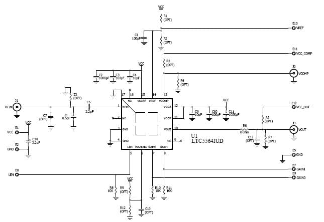 DC1646A, Demo Board Using LTC5564 Ultrafast 7ns Response Time 15GHz RF Power Detector W/Comparator