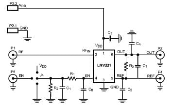 LMV221EVAL, Evaluation Board for the LMV221 Logarithmic Power Detector