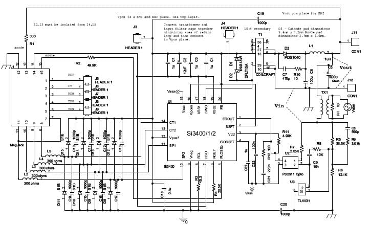 Si3400ISO-EVB, Isolated Evaluation Board for the SI3400 Ethernet Interface for VoIP Phone applications