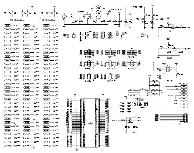 C8051F12X-DK, MCU Development Kit for C8051F120 8051 MCU