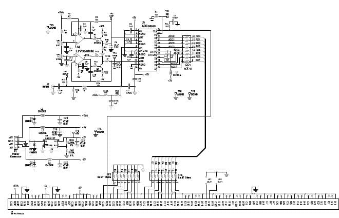 ADC08060EVAL, Evaluation Board for featuring ADC08060, 8-Bit, 20-MSPS to 60-MSPS Analog-to-Digital Converter