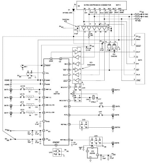 EVAL-AD7730EB, Evaluation Board for AD7730, 24-Bit, 1.2 KSPS, 2-CH Analog to Digital Converter