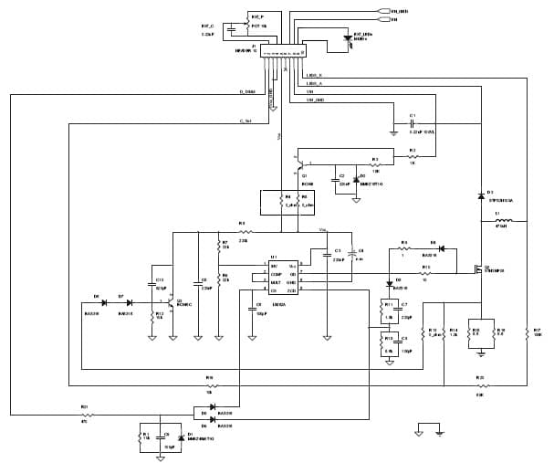 Constant current inverse buck LED driver using L6562A