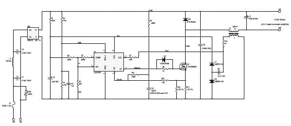 LED driver for an A19 lamp based on the L6562A for USA market