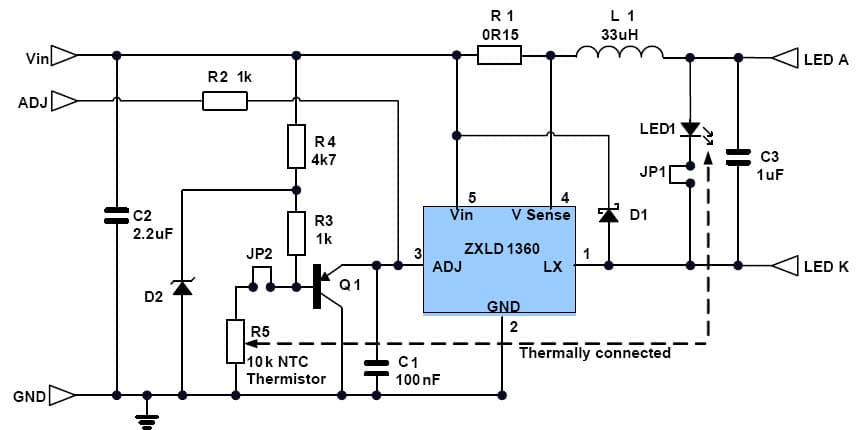 One LED High Powered LED Driver for Flashlight