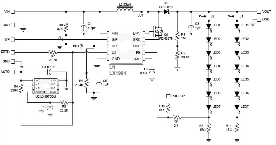 14-LEDs General LED Driver for Pager