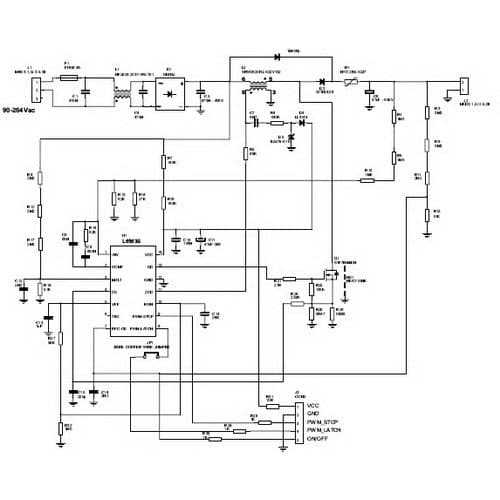 EVL6563S-100W, Evaluation Board for the 100 W transition-mode PFC pre-regulator with the L6563S