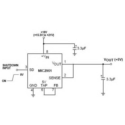 Application Hint 7 Using 5V Low Current LDO Regulator