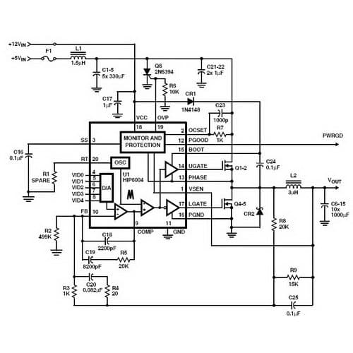 1.3 to 3.5V DC to DC Single Output Power Supply for Processor Power Management