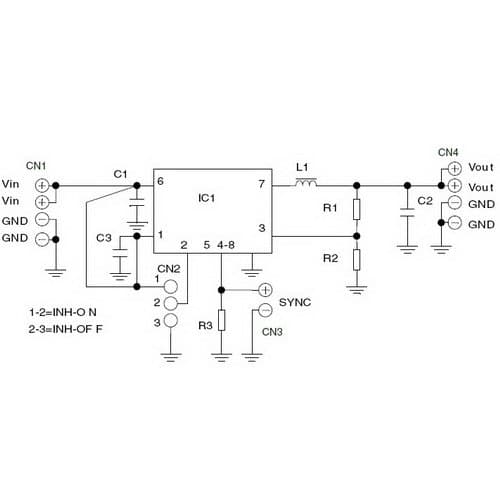 3 A synchronous 900 kHz step-down DC-DC converter with inhibit function based on the ST1S10 (Power SO-8)