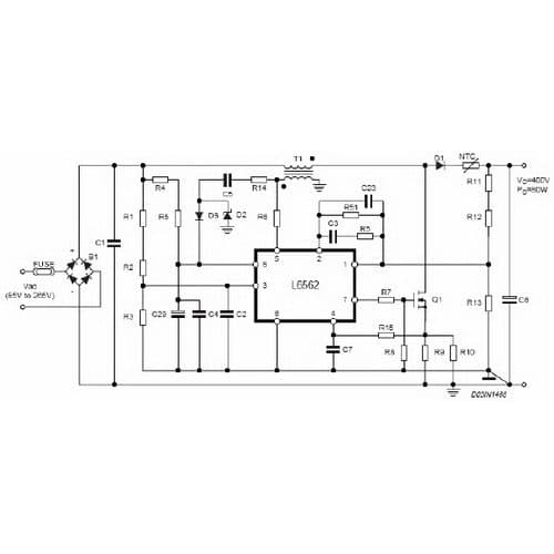 EVAL6562-80W, Evaluation Board for L6562-80W high performance transition mode PFC