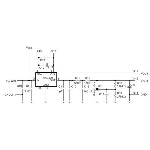 TPS60400EVM-178 is a evaluation tool for the TPS6040x family of SOT23-5 inverting charge pumps