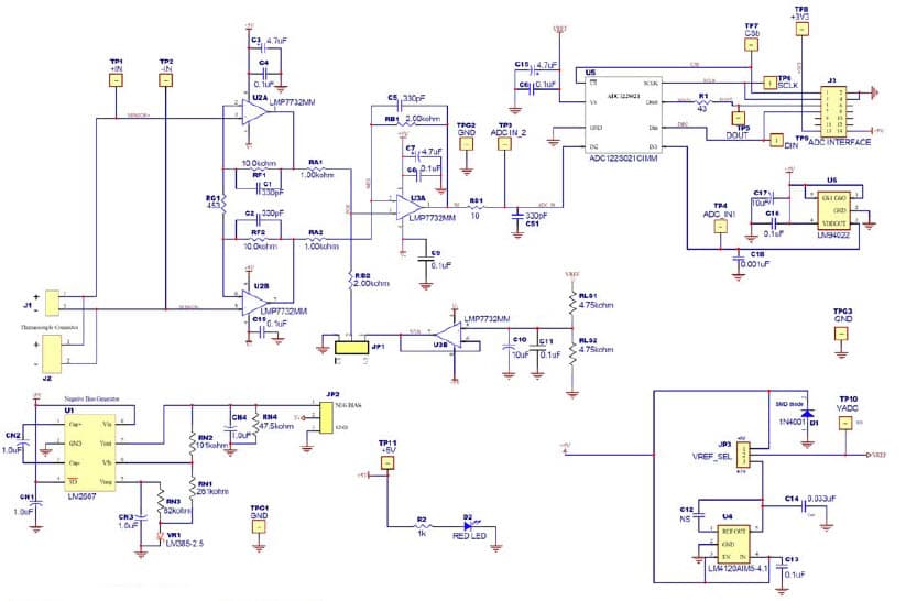 SP1202S05RB, thermocouple Sensor Board along with Sensor Signal Path Control Panel (Sensor Panel) software and SPUSI2 USB Interface