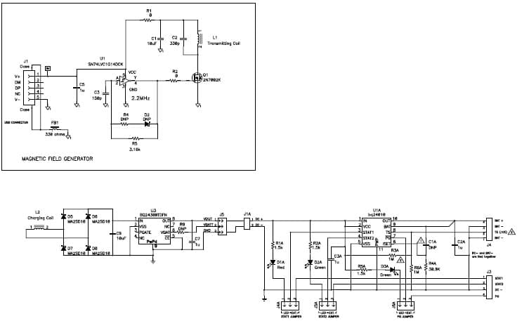 PMP4651, Contactless Charger 30mA Single Li-Ion Reference Design