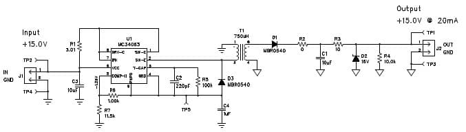 PMP7006, Isolated Power Supply 15V@20mA Reference Design