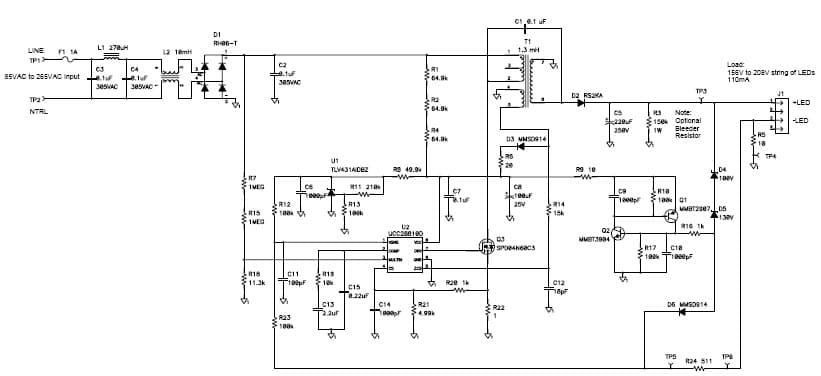 PMP5242, PFC SEPIC (208V@0.110A Non-isolated LED String) for OLED Lighting