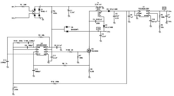 PMP5353, SEPIC and LDO (3.3V@40mA, 15V@2mA) for Radio Controlled LED Light Bulb