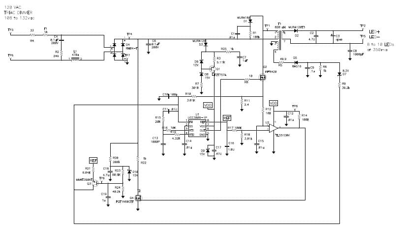 PMP5013, offline, 10-watt Fly Back LED Driver (dimmable) Reference Design