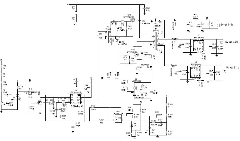 PMP4303.1, Wide AC input AC/DC power supply for 3 phase E-meter (5V @ 0.1A)