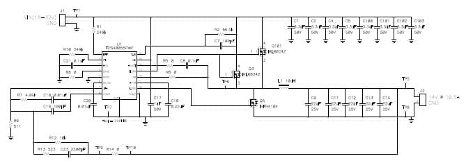 PMP4572, High efficiency DC/DC 14V@10.5A