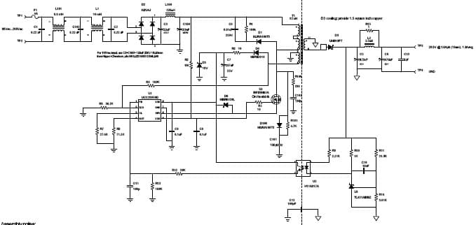 PMP5643, AC input 85V to 265V non-isolated output 28.5V@1.8A