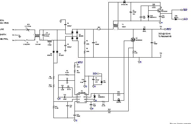 PMP5660.1, Multi-Transformer 2x25V (390V@192mA) Reference Design