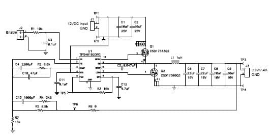 PMP5752, 12V Input Sync buck 0.9V@7A