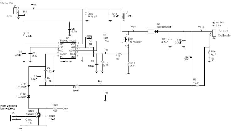 PMP5632, LED w/ dimming