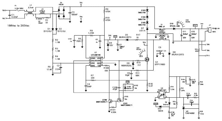 PMP4625, 70W PFC LED Bus Voltage Generator