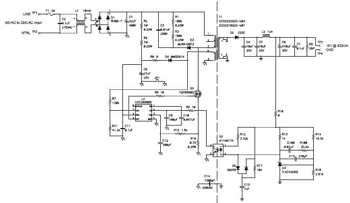 PMP4695, 85-265VACin, 18V/830mA Reference Design