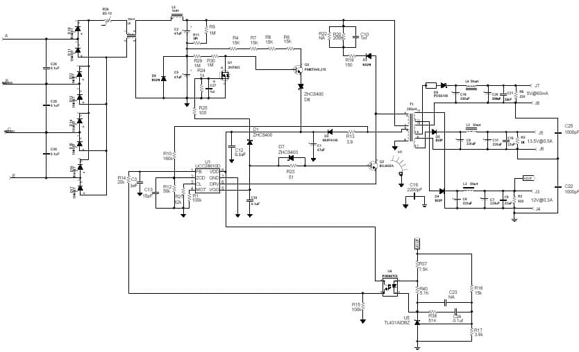 PMP4323A, Low Cost Power Supply Solution for 3-Phase E-Meter Reference Design