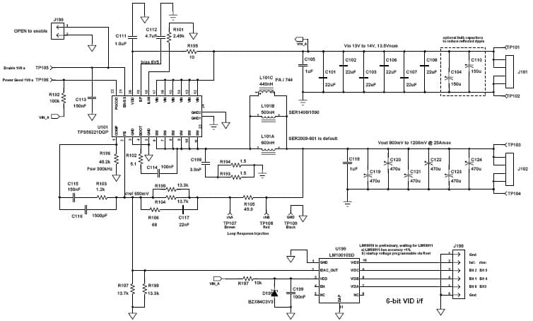 PMP7047, High performance buck converter Reference Design with VID interface to supply TMS320, TCI6634