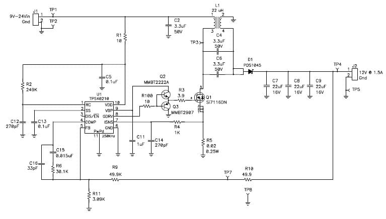 PMP5910, SEPIC (12V@1.5A) for Access Points